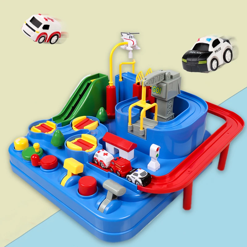 Jouet De Piste De Train De Train Montessori Pour Enfants De 2 A 4 Ans Jeu D Aventure Pour Garcon Cadeau D Anniversaire Jouet De Parking Aliexpress