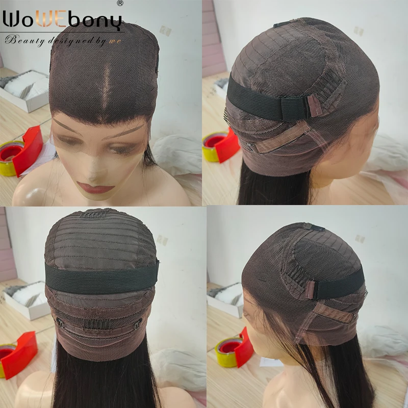 370 Кружева передние парики для прически Silky Straight, 150 180 плотность 360 кружева передние человеческие волосы парики бразильских неповреждённых " пробор предварительно вырезанные