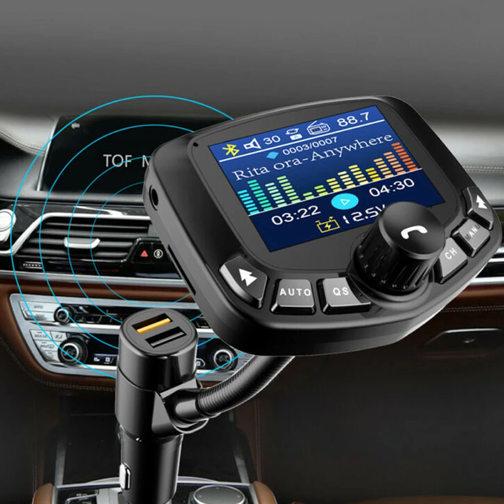 1* Bluetooth V4.0 EDR беспроводной стерео MP3 fm-передатчик Hands Free USB зарядное устройство