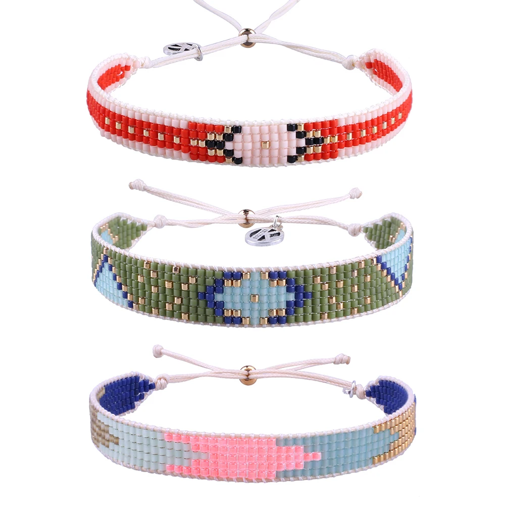 KELITCH Charm Bracelets Girls MIyuki Beaded Exquisite Friendship Bracelet New Crystal Bracelets