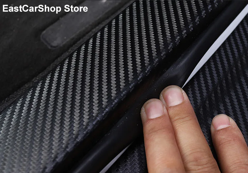 Car Door Threshold Protective PU Leather Sticker Accessories Door Sill Welcome Pedal Cover for Toyota RAV-4 RAV4 2021 2020 2019