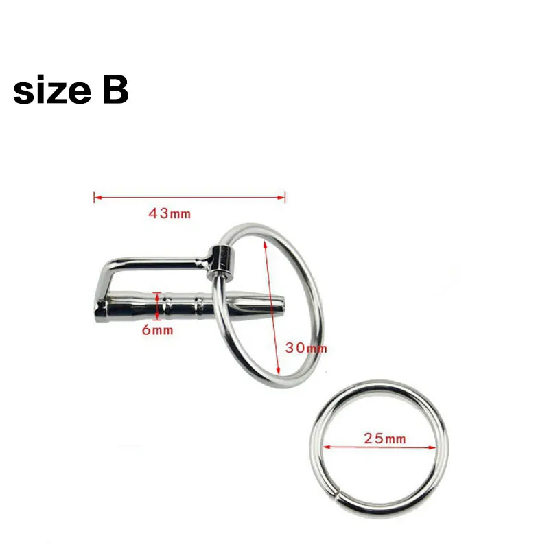 Urethral dilator WAKEWAY stainless steel congestion stimulation penis ring masturbation couple