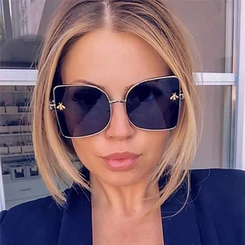 

vintage Gradient lens black women's sunglasses high quality Luxury brand Square shades for women 2020 woman sunglasses