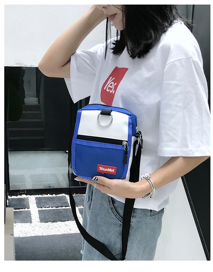 Холщовая Сумка в Корейском стиле, сумка через плечо, хипстерская сумка для мобильного телефона, женская сумка на одно плечо, женская сумка