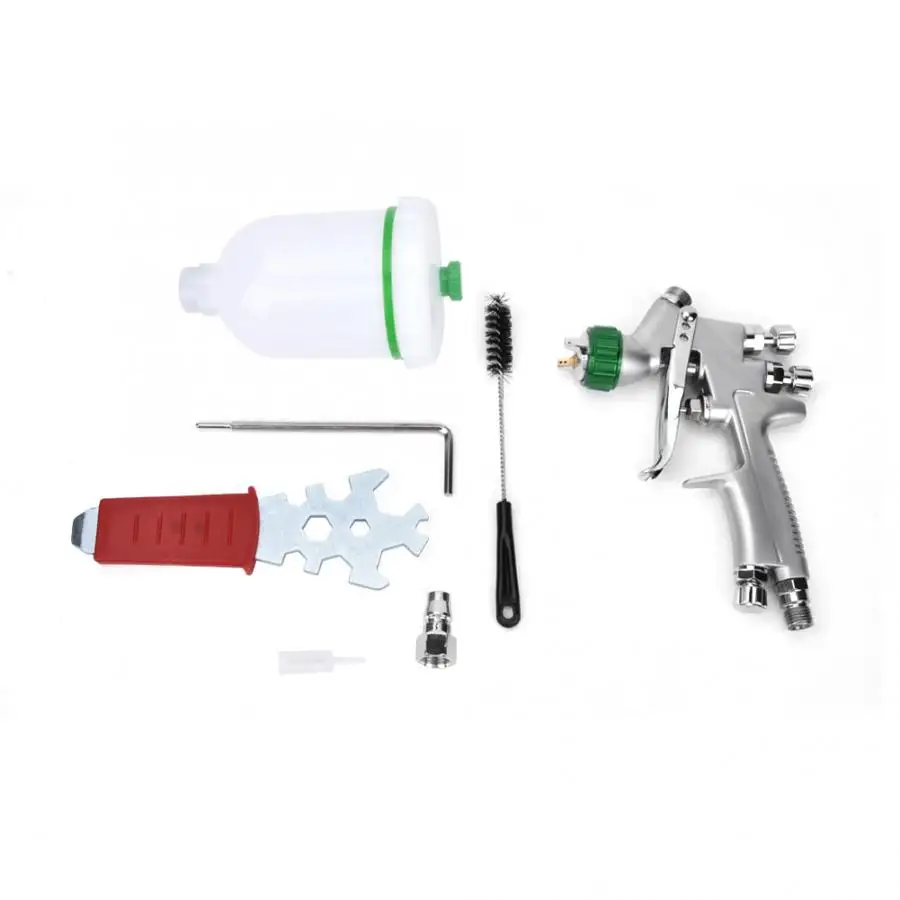Пневматический Аэрограф высокого распыления масляной живописи распылитель 1,2 мм Калибр с 250 мл кружка Аэрограф Комплект
