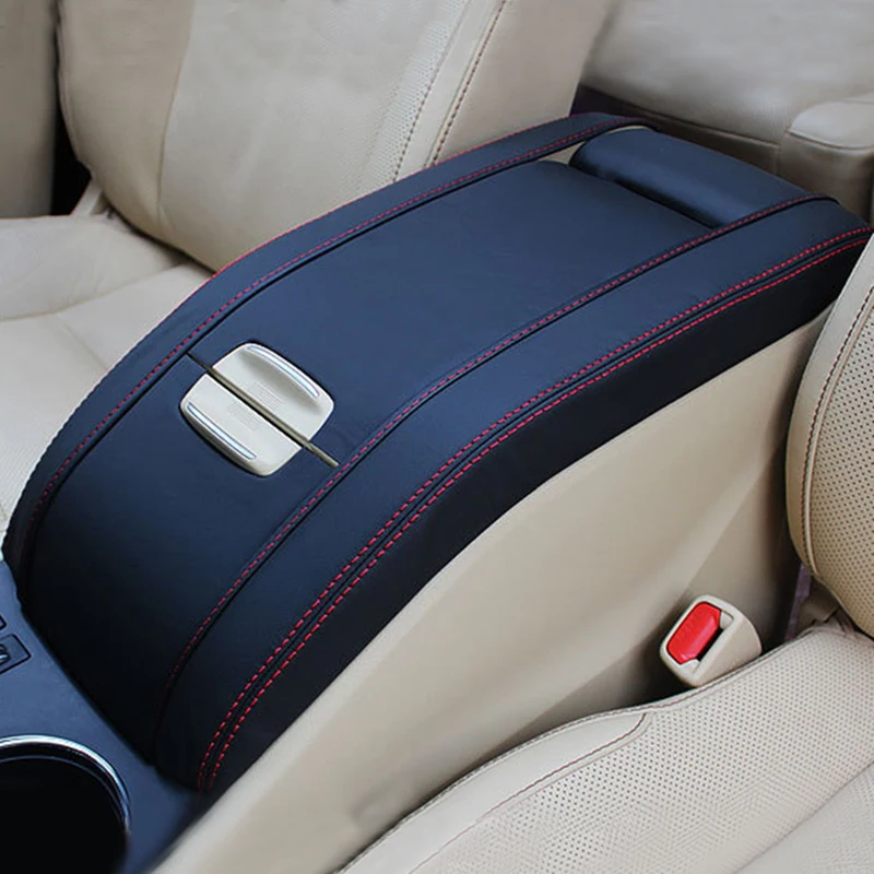

Microfiber leather car console armrest box sleeve cover pad center storage box cover for Toyota Highlander 2015 2016 2017 2018