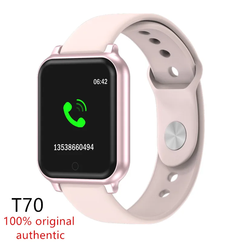 Новые умные часы T70 IP67 с Bluetooth мужской браслет мониторингом сердечного ритма