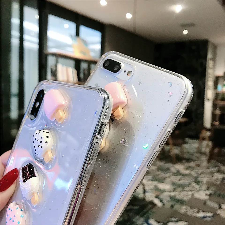 Милые прозрачные чехлы для телефонов Apple iPhone X XR XS MAX 7 8 plus 6 6s plus| |