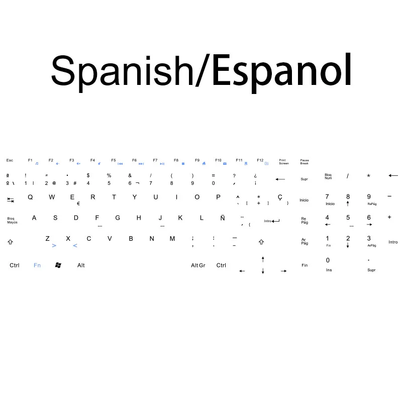 Spanish Black Эргономичная беспроводная клавиатура и мышь joyдоступа, набор для компьютера, Mause, бесшумная клавиатура и мышь, комбо, 2,4G, для ноутбука, ПК - Цвет: Spanish Black