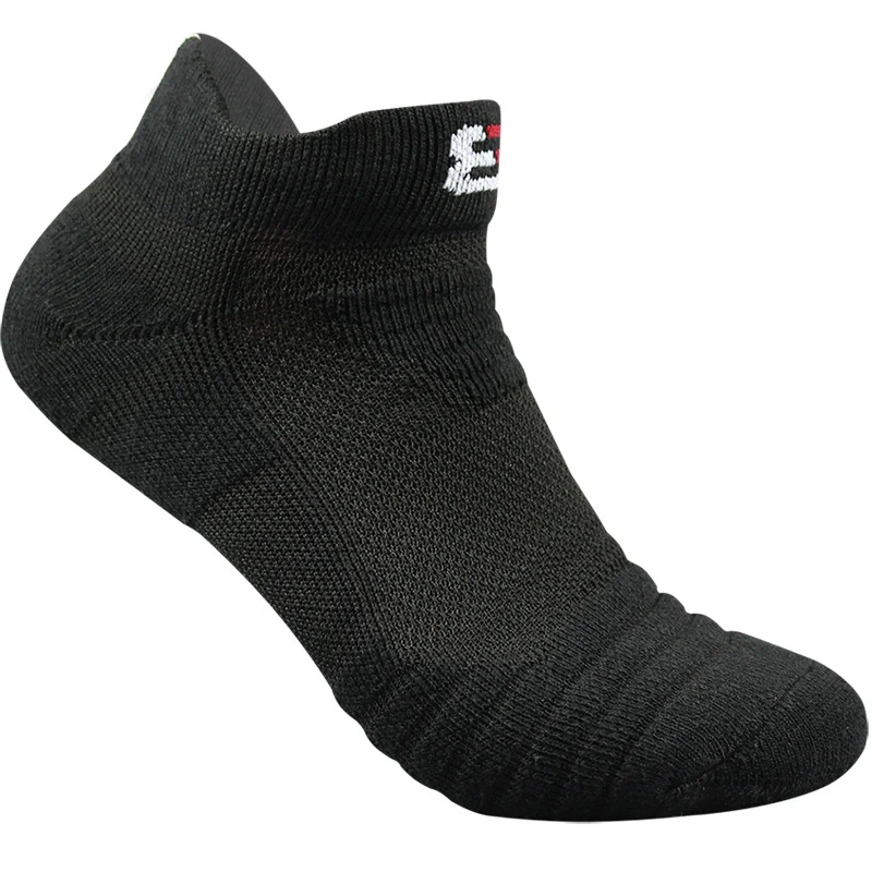boat sock black Новые уличные спортивные носки зимние толстые баскетбольные носки компрессионные Лыжные носки для фитнеса пот полотенце носки - Цвет: boat sock black