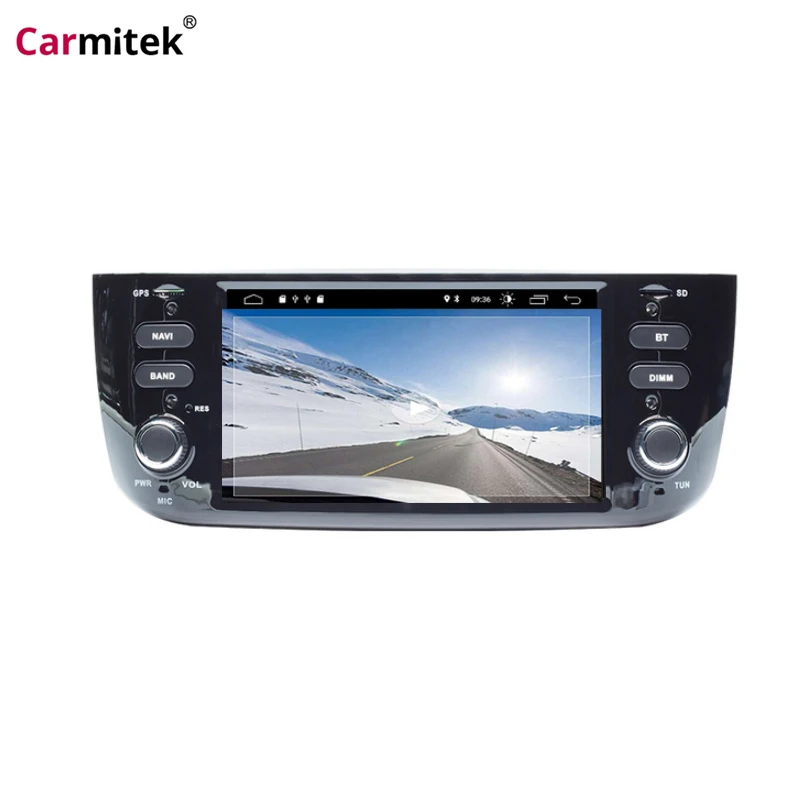 Android 10,0 ips Авторадио 1 Din автомобильный DVD мультимедийный плеер для Fiat Linea Punto evo 2012 2013 gps Навигация стерео
