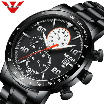 

NIBOSI Military Watches Men Waterproof Quartz Wristwatch Chronograph Clock Male Fashion Sports Watch 2020 New Relogio Masculino