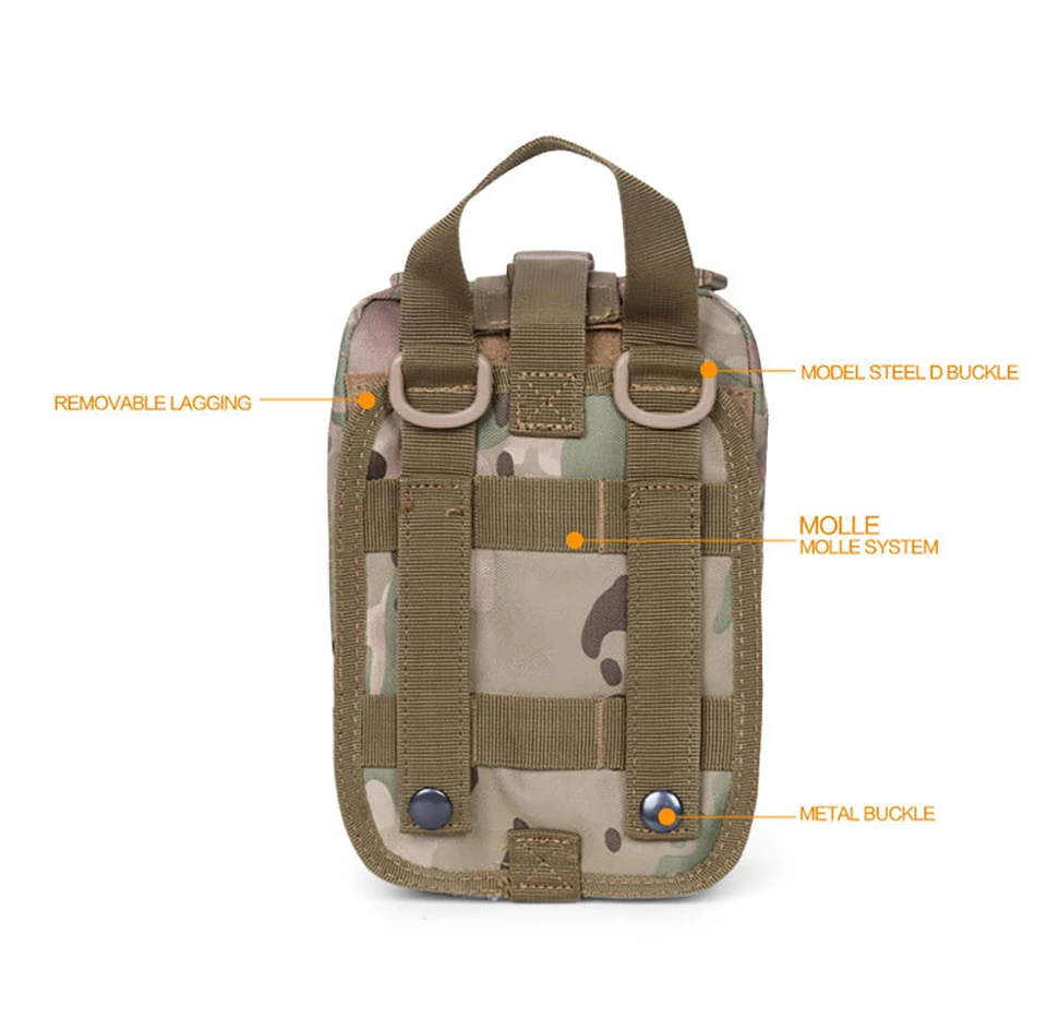 Аварийный комплект для выживания, Военная Тактическая Медицинская Сумка MOLLE Battlefield, спасательная сумка для жилета, поясная сумка