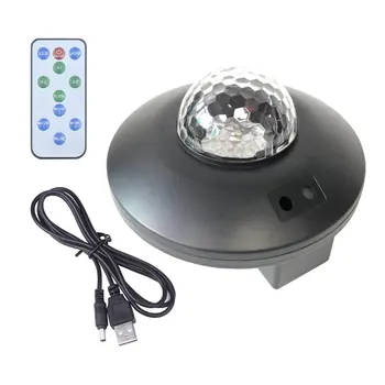 

LED Music Star Projection Lights USB Voice Control Laser portable Laser Lights Starry Flame Watermark Light