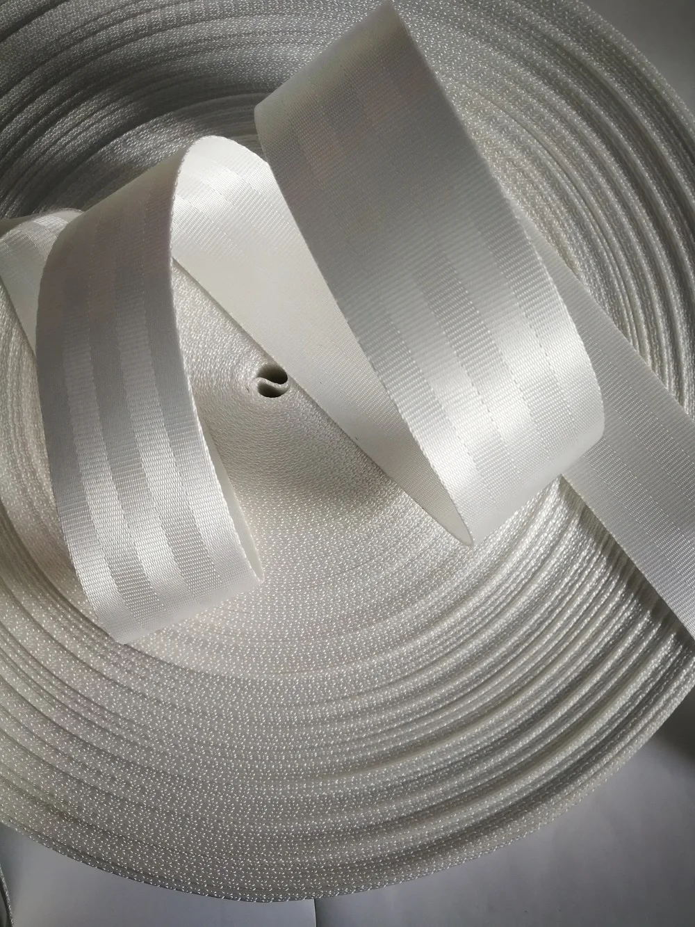 White Car Seat Belt Webbing 3-30Meters Universal Car Personalized Modification Seat Belt Webbing Car Accessories