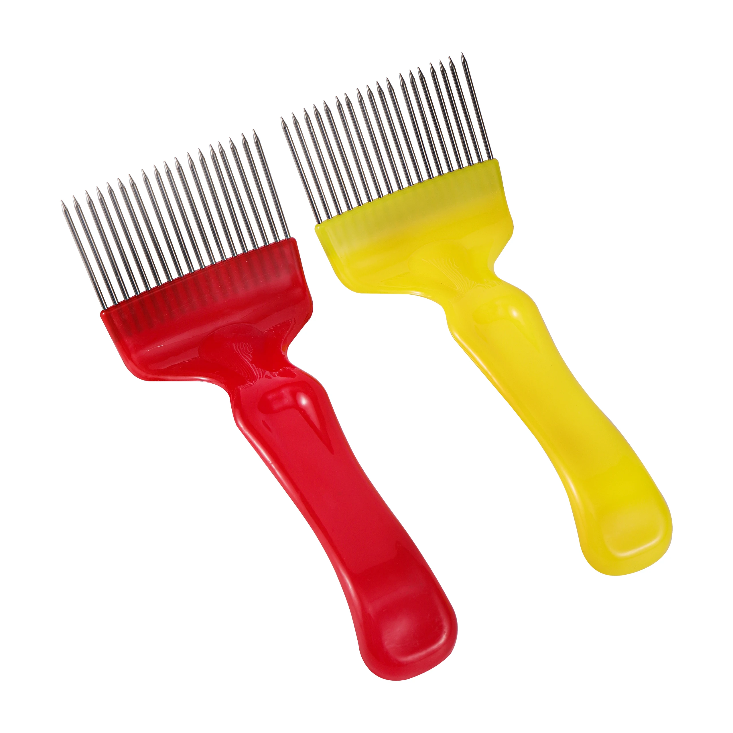 Stainless Steel Bee Honey Forks Beekeeping Tools Bend Needles Plastic Handle Honey Bee Accessories Beekeeping Equipment 1Pc