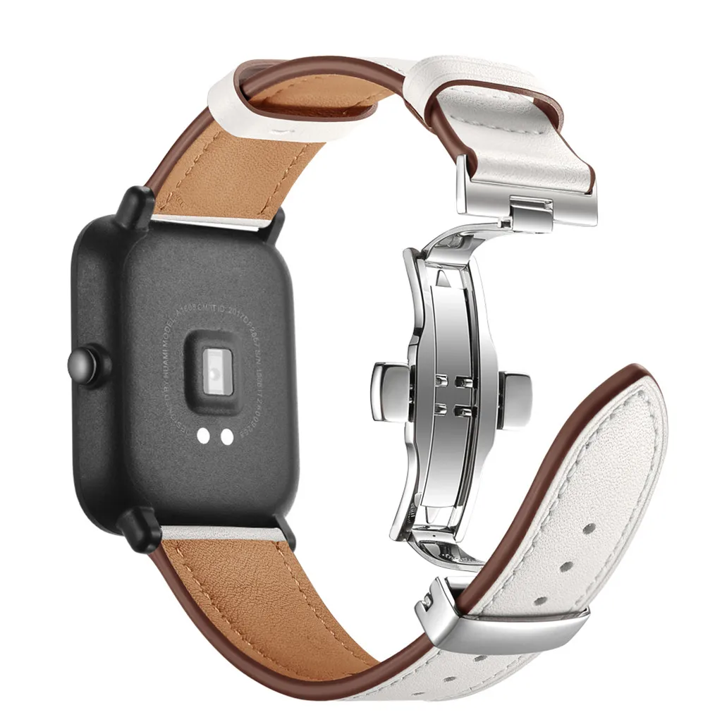 QuickRelease мягкий Премиум кожаный ремешок сменный ремешок для Huami Amazfit Bip браслет ремешок фитнес-трекер# G20