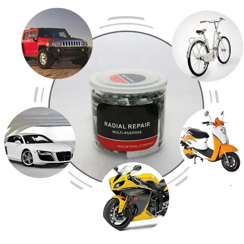 Kit Riparazione Pneumatici 60 Pezzi - Toppe In Gomma Naturale Da 32, 42 E 58 Mm Per Auto, Moto, Bici E Camion