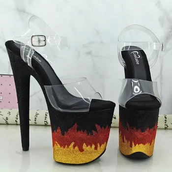 

Leecabe 8Inch/20cm Women's Platform party High Heels Shoes Pole Dancing Shoes