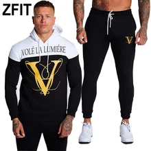 Новинка, 2 предмета, осенний спортивный костюм для бега, Мужская толстовка, спортивный комплект, одежда для спортзала, мужской спортивный костюм, тренировочный костюм, спортивная одежда