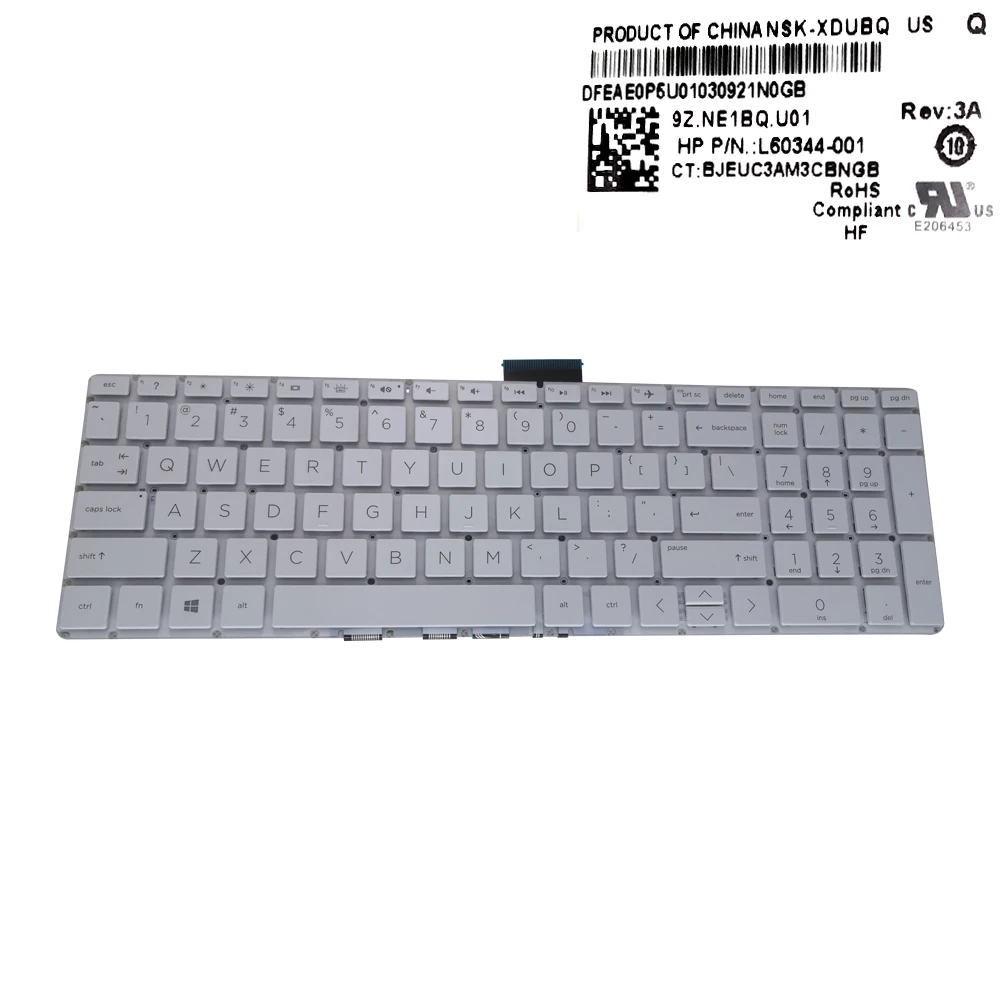 Teclado Retroiluminado para hp Envy X360 15 bs 15t-bs 15-bp 17 ak ar 17-bs 250 256 g6 Teclado para Notebook Original Teclado de substituição - Imagem 5