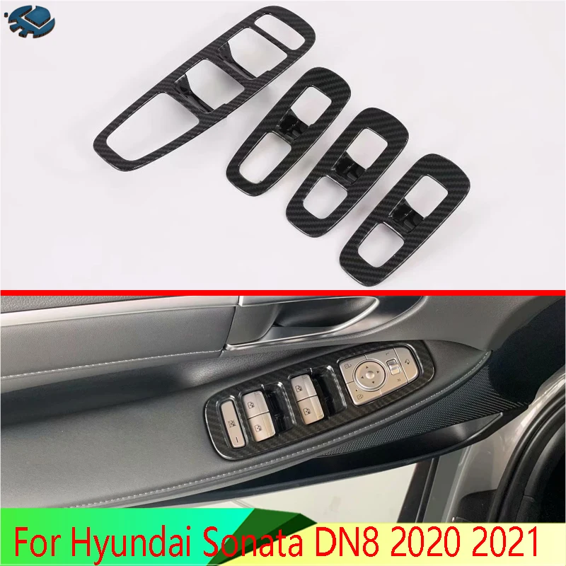 Для Hyundai Sonata DN8 2020 2021 автомобильные аксессуары Стильная крышка из углеродного