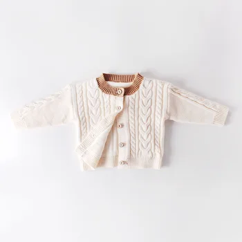 

Baby Sweaters Knitted Toddler Boys Girls Jackets Long Sleeve Button Up Infant Kids Coats Autumn Winter Children Cardigan Clothes