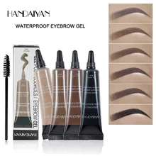 HANDANYAN макияж бровей Гель с хной 6 цветов черный коричневый Водонепроницаемый Жидкий ТИНТ кисти наборы татуировки краски набор кремообразного усиления инструмент