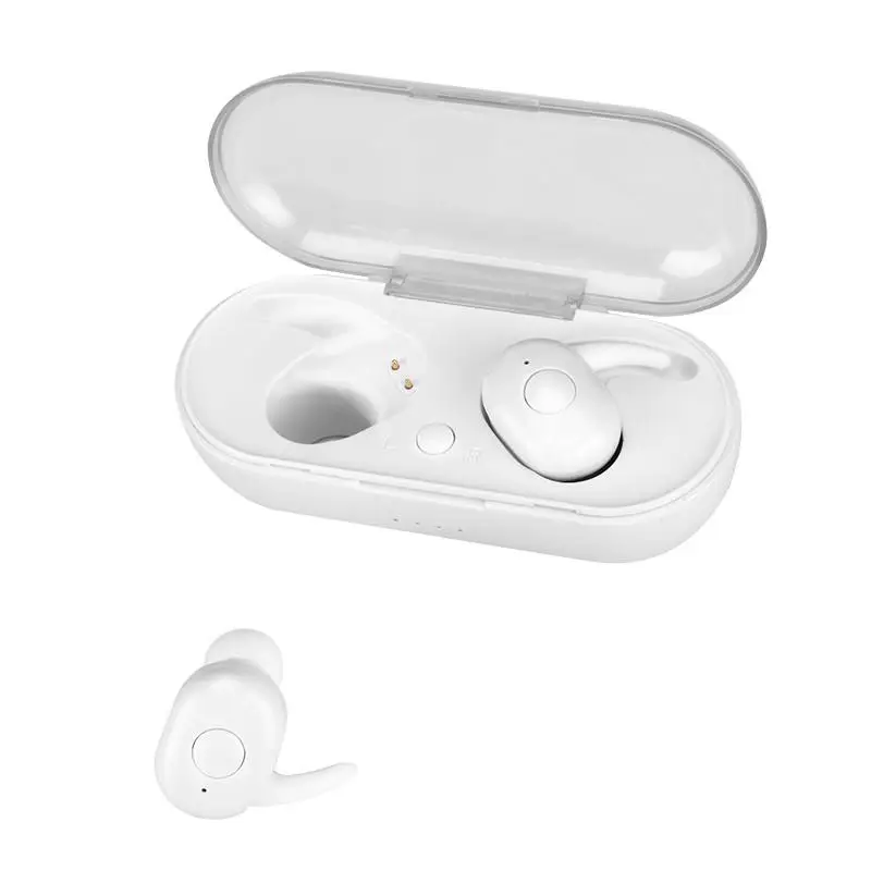 White Ottwn TWS Беспроводные Bluetooth 5,0 мини наушники спортивные наушники 3D стерео звук водонепроницаемые наушники с микрофоном и зарядным устройством - Цвет: White