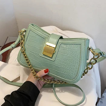

Stone pattern Chain Armpit bag 2020 Fashion New High quality PU Leather Women's Designer Handbag Travel Shoulder Messenger Bag