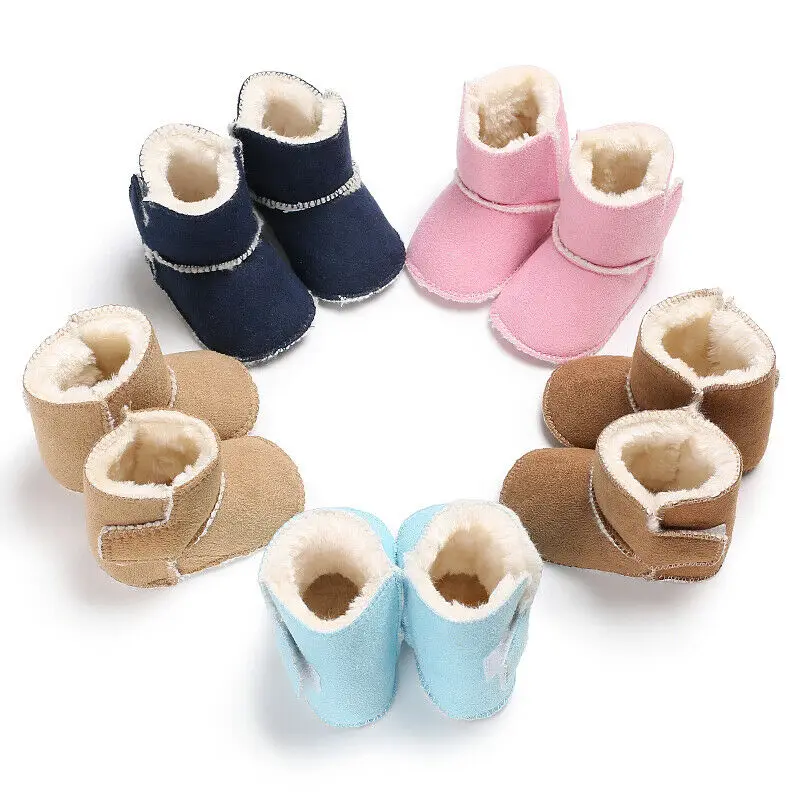 Winter Toddler Baby Boy Girl Warm Snow Boots 0 18M Fur Shoes Infant