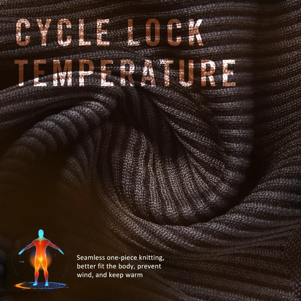 Cycling Men's Thermal Underwear Suit Winter Seamless Keep Warm Riding Clothing Sports Running Long Sleeve Asian Size Santic