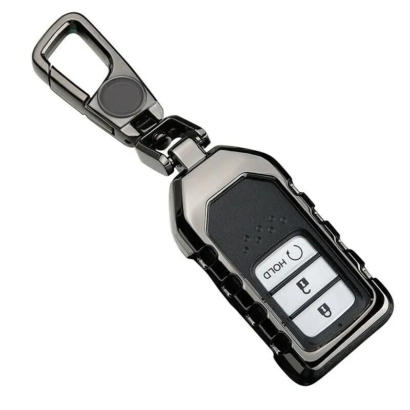 Для Honda Accord чехол для ключа автомобиля аксессуары черный цинковый сплав