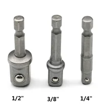 3 шт./компл. хром ванадиевой стали гнездо адаптер шестигранный хвостовик до 1/" 3/8" 1/" удлинитель сверла бар шестигранный набор отверток Инструменты