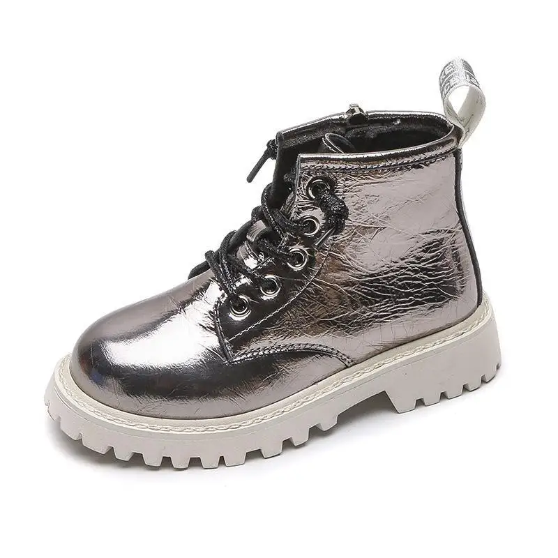 

New Winter Children Boots Fashion Waterproof Mid-calf Baby Girls Snow Boots For Leather Warm Plush Kids Shoes Rubber Boys Boots