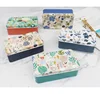 1PC New Vintage Flower Rectangular 11.5 x 7 x 4cm Candy Tin Box With Lid Cartoon Animal Unicorn Cotton/Swab/Jewelry Storage Box ► Photo 3/5