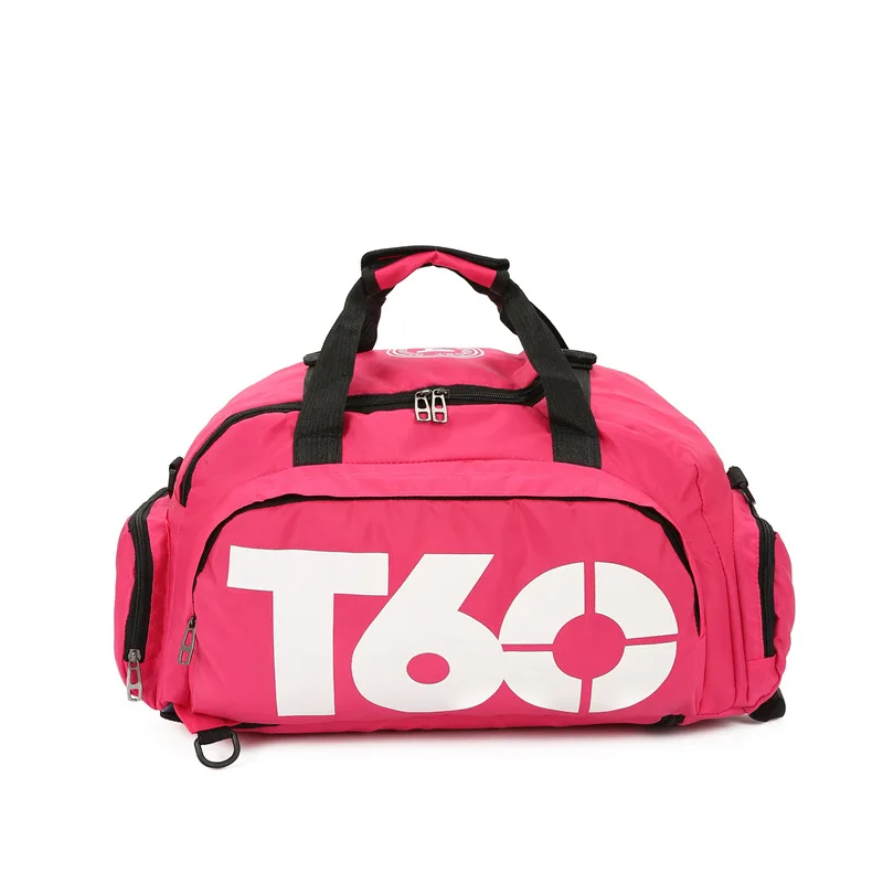 Сумки для спортзала, мужские спортивные сумки для фитнеса, цилиндрическая спортивная сумка на одно плечо, женские сумки, сумки для путешествий, нейлоновые водонепроницаемые сумки, посылка - Цвет: Pink