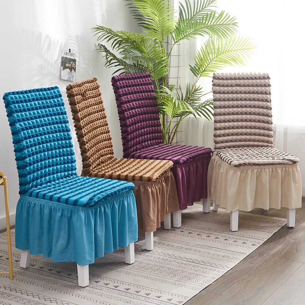 1 piece Stretch Dining Room Chair Slipcovers Sets Stretch Chair Furniture Protector Covers Removable Washable Elastic
