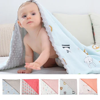 

Baby Blankets Cotton Newborn Photography Accessories Stroller Cover Cartoon Pattern Wrap Baby Play Mat Muslin Swaddle Blanket