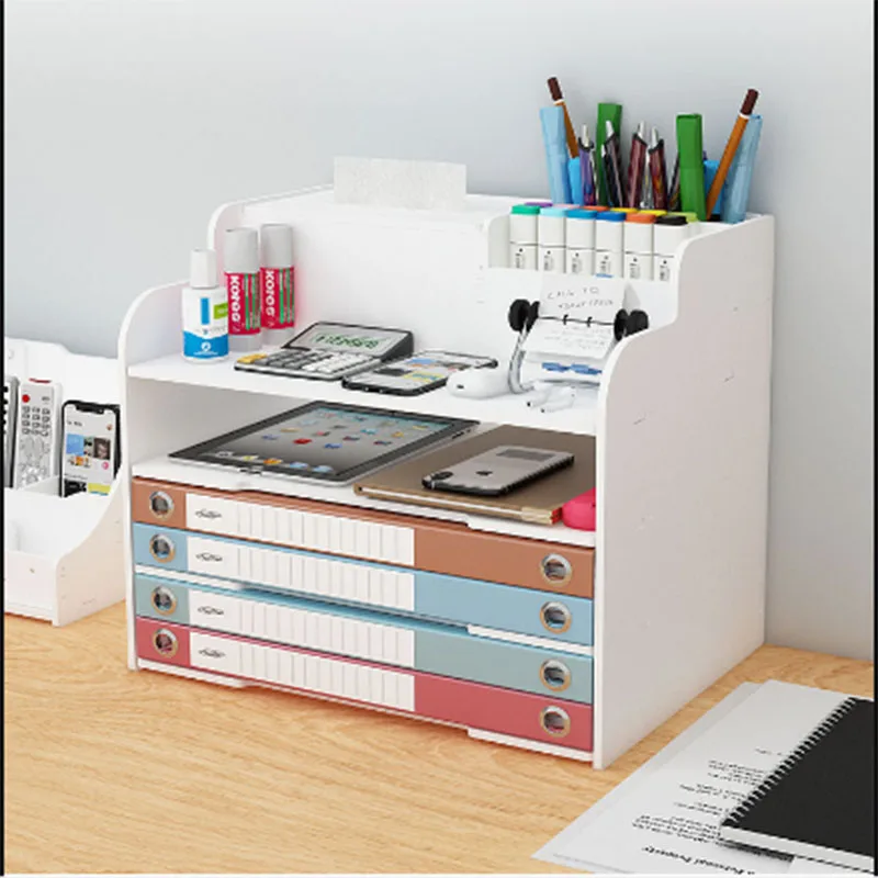 

Desk Shelf On the table Multi level folder Storage cabinet Simple style Originality Multi-function Small-scale Stationery Box