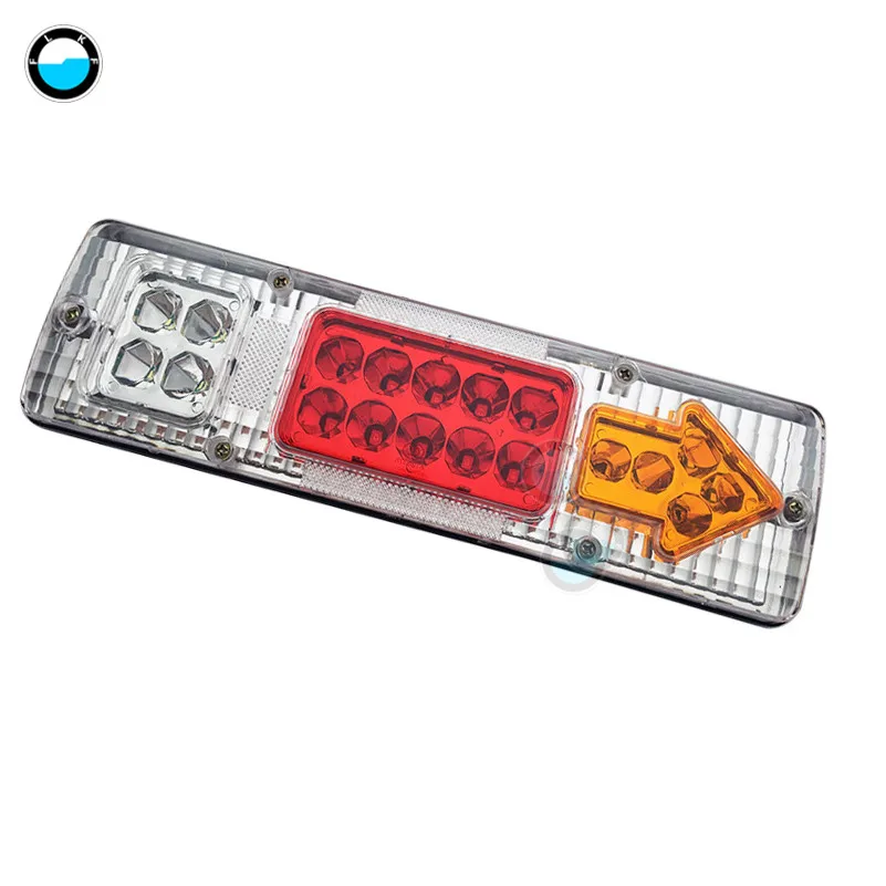 12 V/24 V светодиодный задний фонарь грузовик светильник задние фонари заднего хода для прицепов указатель поворота Предупреждение светильник грузовик каравана Стоп задний индикатор светильник - Цвет: 1 PCS 24V