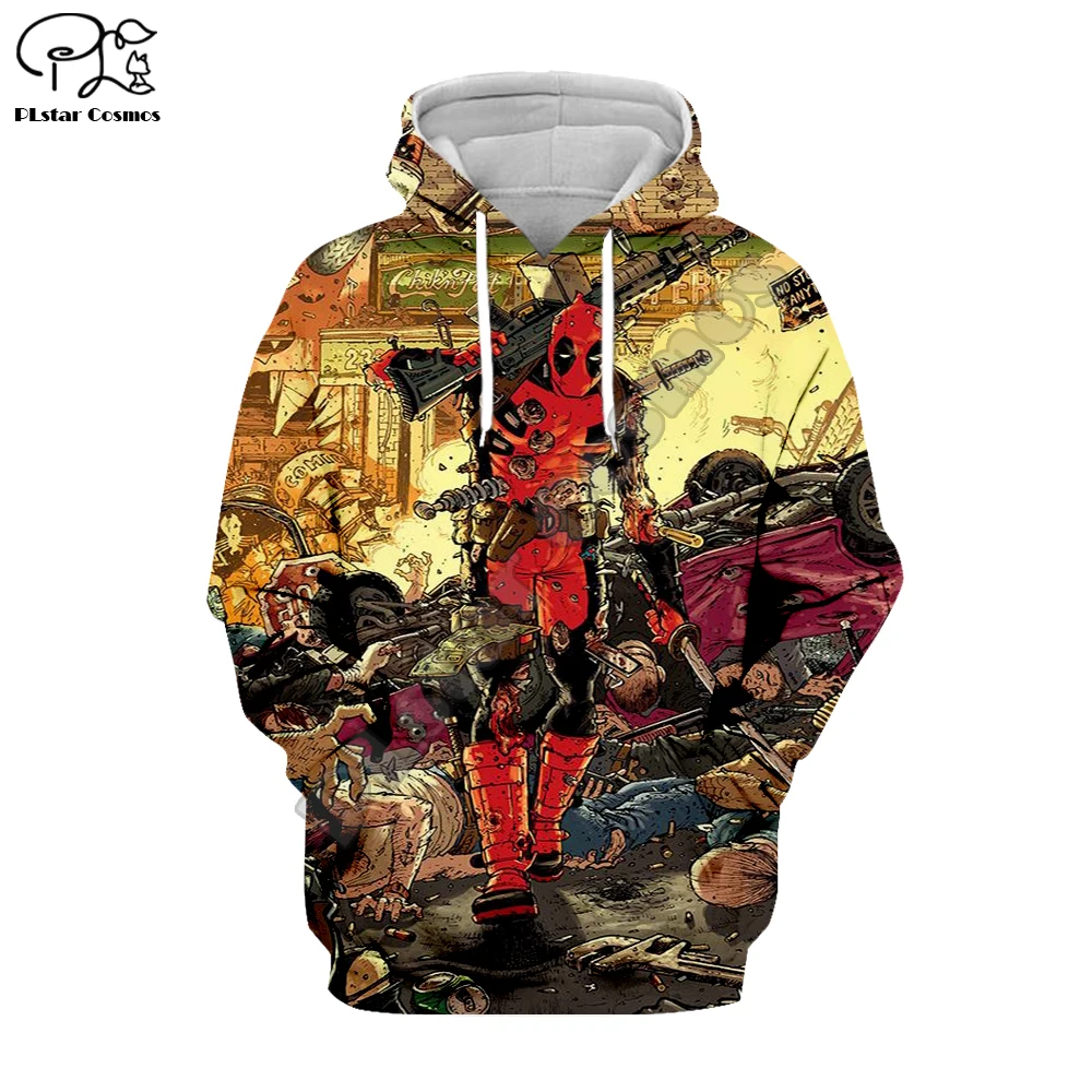 

PLstar Cosmos Marve Deadpool Avengers Tracksuit casual 3DPrint Hoodie/Sweatshirt/Jacket/shirts Men Women hiphop Harajuku style-4