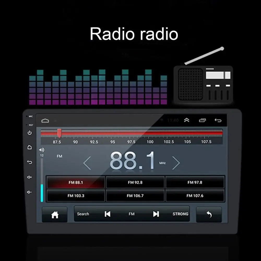9 дюймов Android универсальный автомобильный стерео радио dvd-плеер Навигатор Автомобильный Gps Wifi Mp5 Автомобильный плеер задняя камера