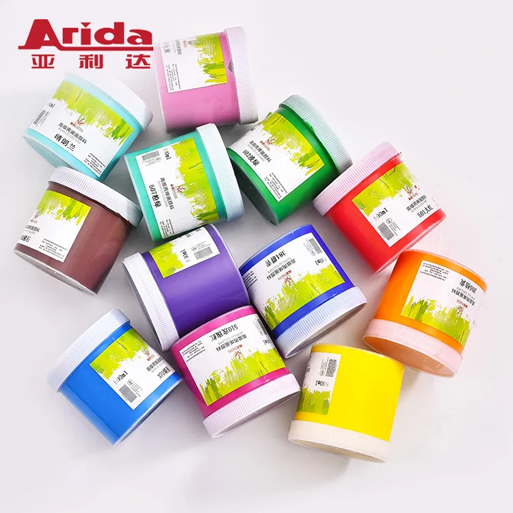 500ml Acrylic Paint DIY Painting Pigment Textile Paint for Artists Ceramic Stone Wall Craft Paints Color Pigments