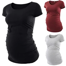 Best Offers Pure Black Maternity Women Tops Tees Pregnancy Long T-Shirt 2019 Summer 3 Color Gray Black Red For Pregnant Women S-XL D35 Best Offers Pure Black Maternity Women Tops Tees Pregnancy Long T-Shirt 2019 Summer 3 Color Gray Black Red For Pregnant Women S-XL D35