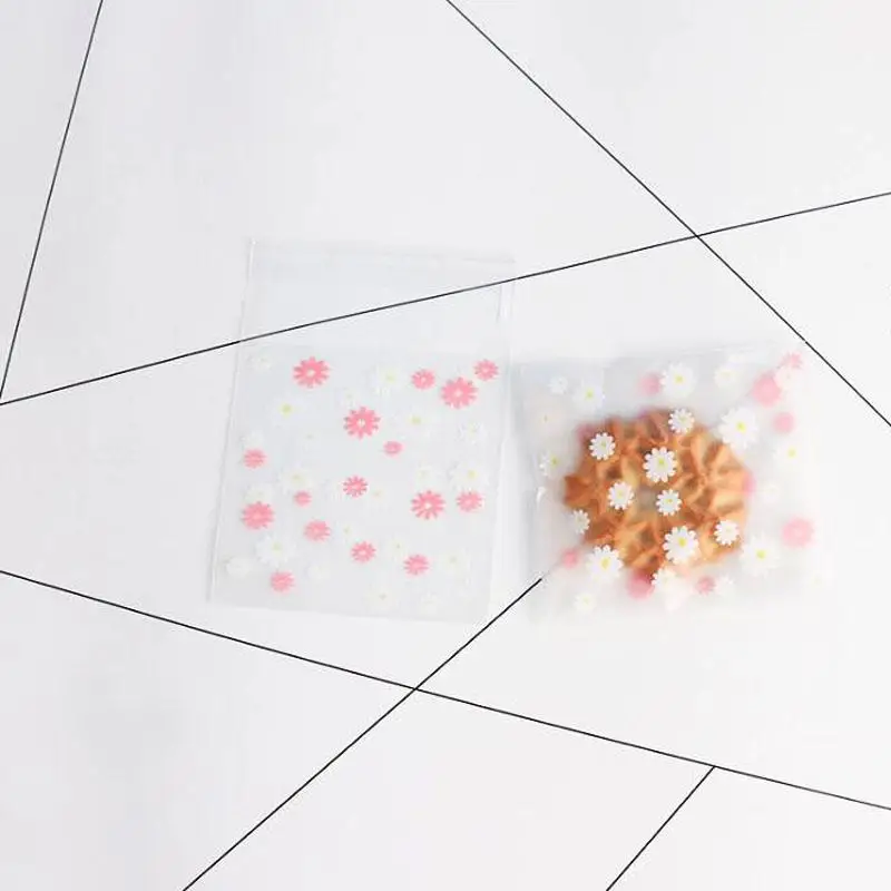 25 шт. прозрачная сумка для печенья самоклеящиеся пакеты спасибо коробочки для сладостей Креативные Свадебные хорошие сумки для дня рождения - Цвет: Розовый