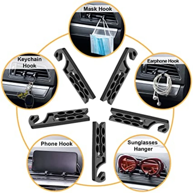 10 stücke Auto Klimaanlage Clip Gläser Halter Schlüssel Kopfhörer Haken  Tragbare Telefon Stehen Auto Innen Verstauen Aufräumen Lagerung Clip -  AliExpress