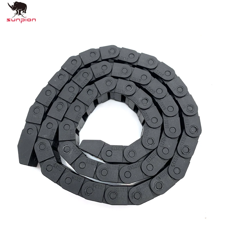 

Plastic Floor Chain Rails Drag cable Chain 10x15mm Wire Wrapping band wiring ducts Router for 3D Printer CNC Engraving Machine