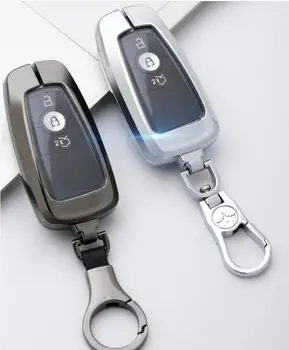 

Car Key Cover Case Holder For Ford Explorer Edge Expedition Everest F-450 F-350 F250 F150 Fusion Mustang 2018 2019 Accessories