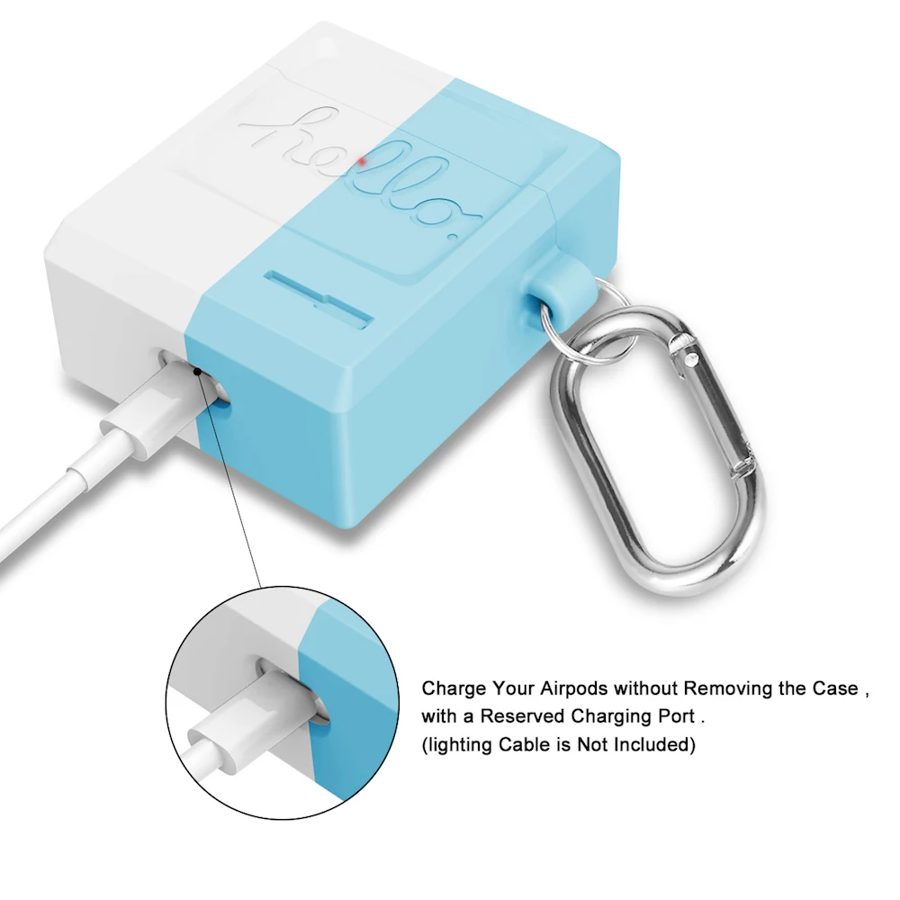 Macaron Ретро Чехол для наушников для Airpods чехол милый силиконовый Bluetooth наушники защитный чехол-1or2 поколение 15 цветов